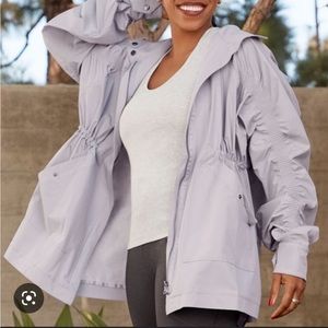 Fabletics Gianna Parka Lightweight Rain Jacket